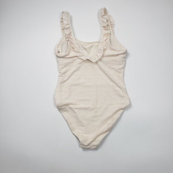 Andie Swim The Hydra One Piece Women’s Size Small Vanilla Crochet Lace Swimsuit - Picture 14 of 16